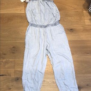 Sunday best strapless jogger jumpsuit